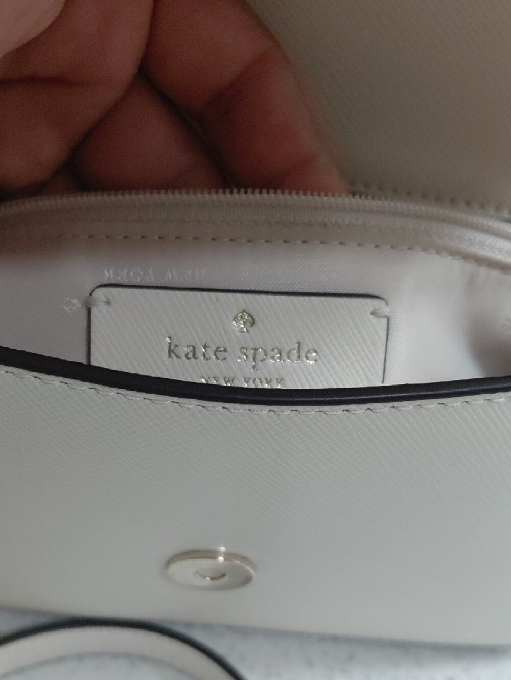 kate spade Cream Crossbody with Gold Logo Detail - Picture 6 of 8